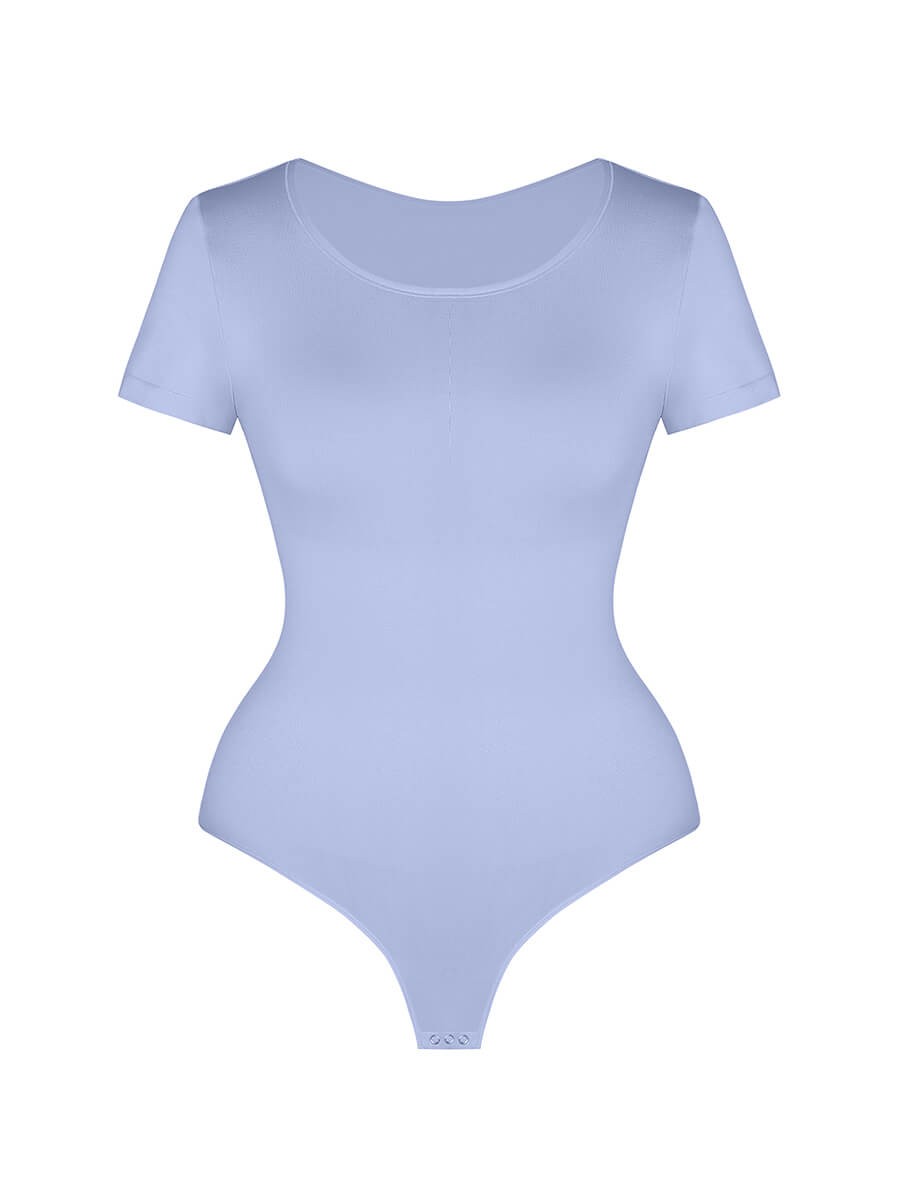 New Fashion Round neck Short Sleeve Seamless Shapewear Bodysuit