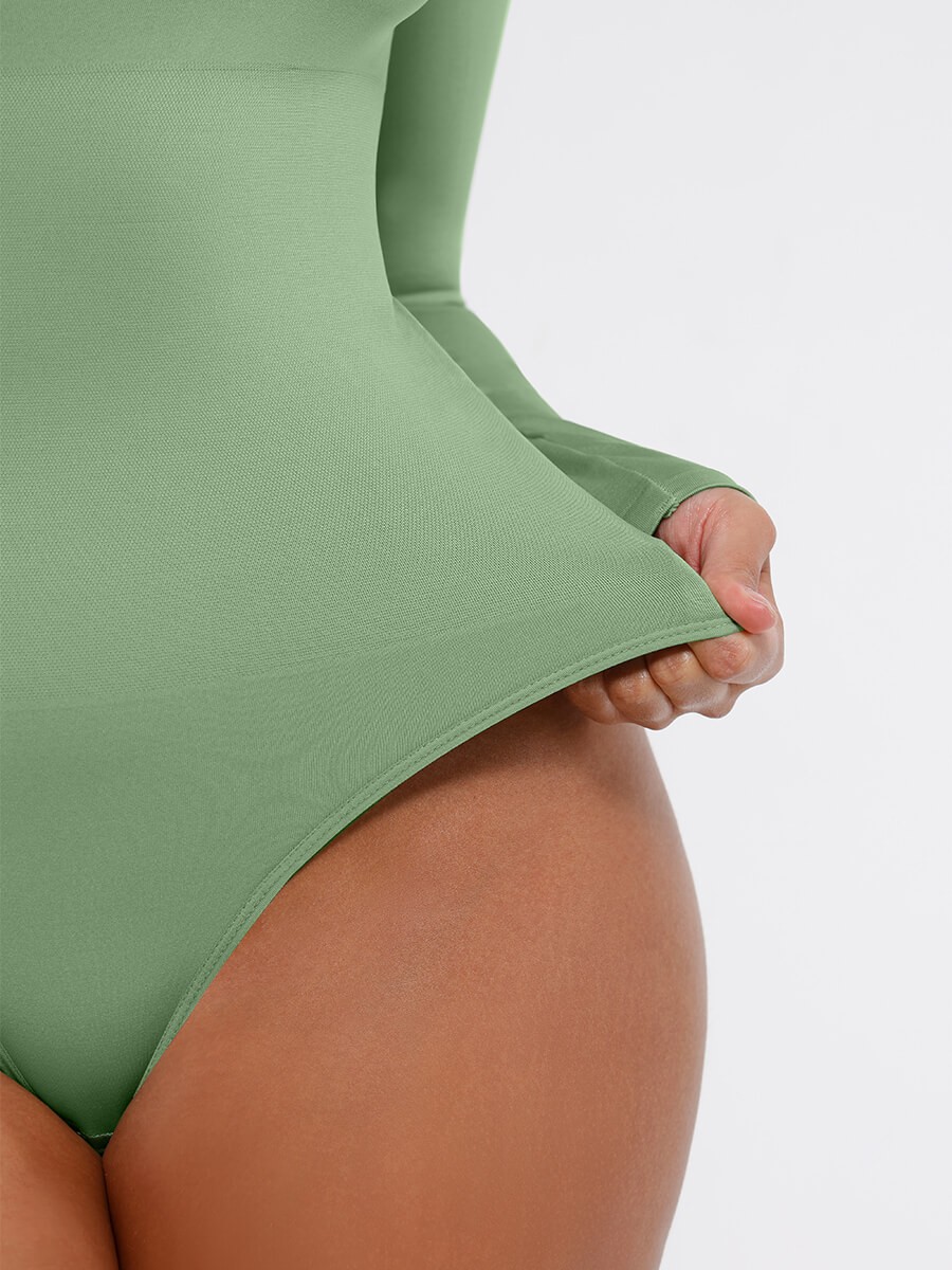 Seamless Eco-friendly 360° Waist Control Thong Bodysuit