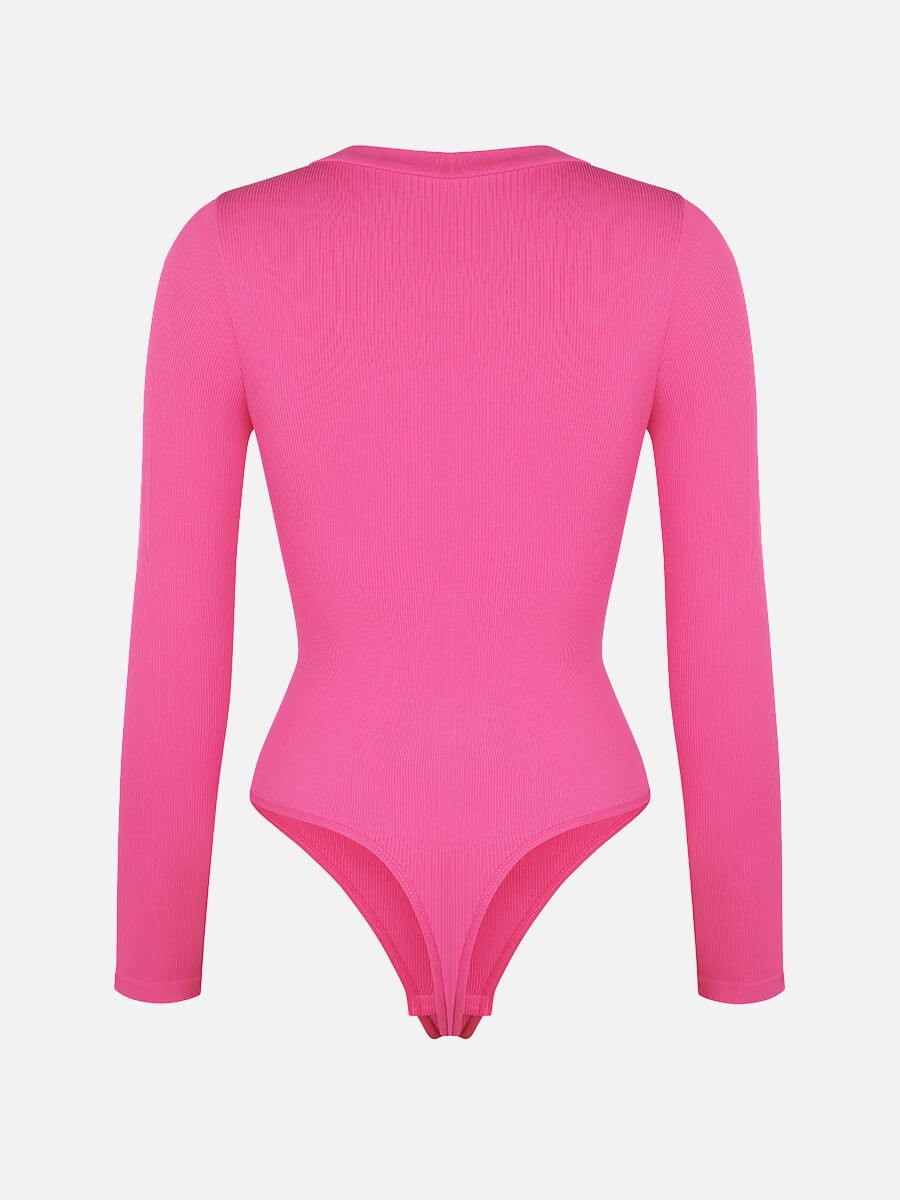 Fashion V-neck Waist Shaping Tummy Control Seamless Bodysuit