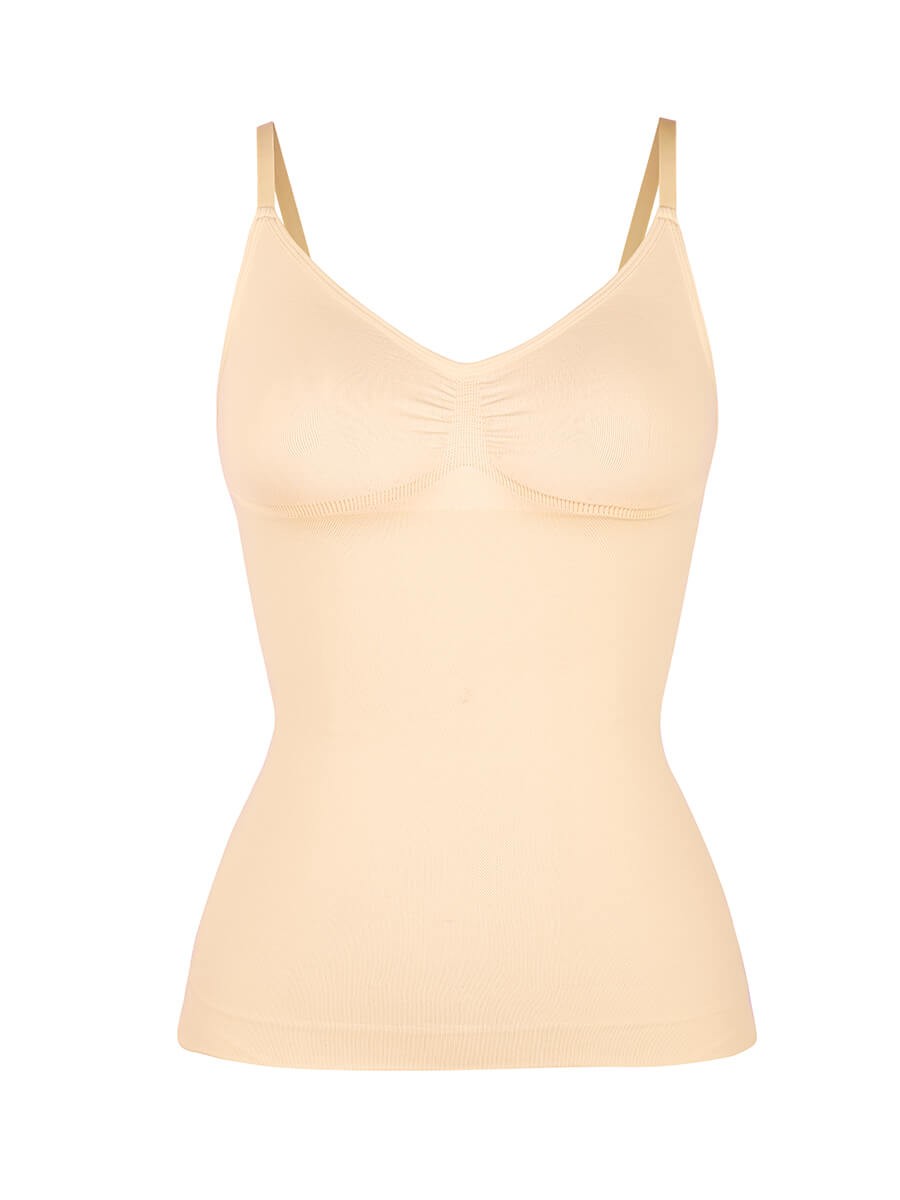 Seamless Bust Support Waist and Abdomen Control Shape Tank Top for Women