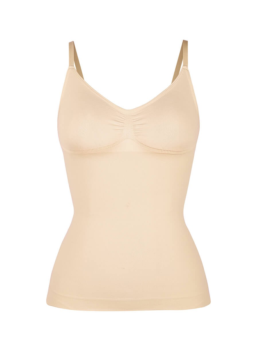 Seamless Bust Support Waist and Abdomen Control Shape Tank Top for Women