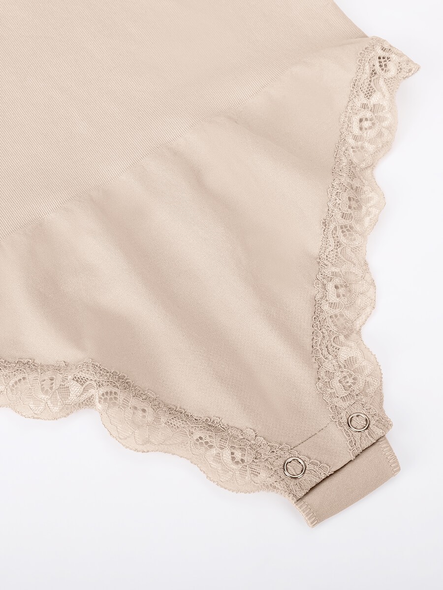 Lace cami Seamless Waist Abdomen Shaping Thong Bodysuit