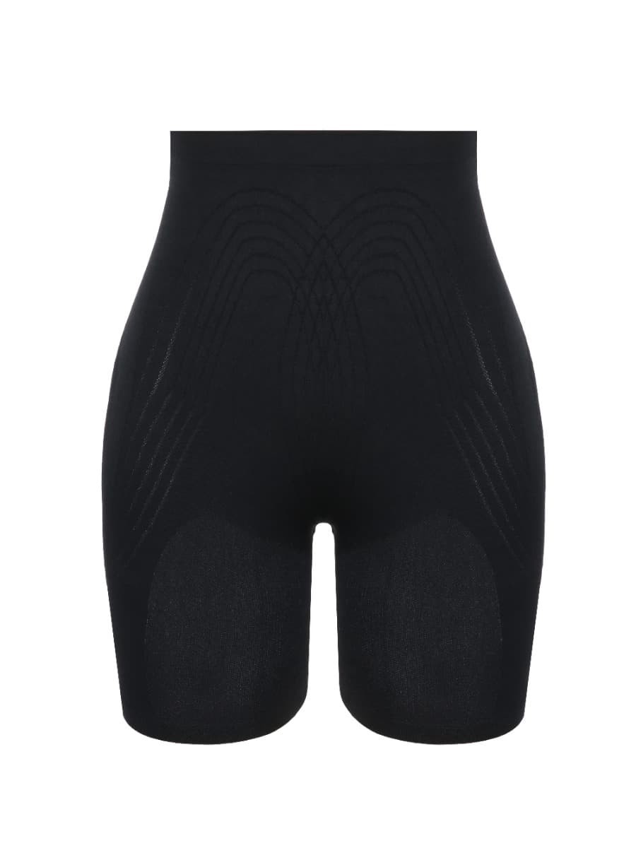 Wholesale Black High waisted Tummy Control Shorts Seamless Hourglass Figure