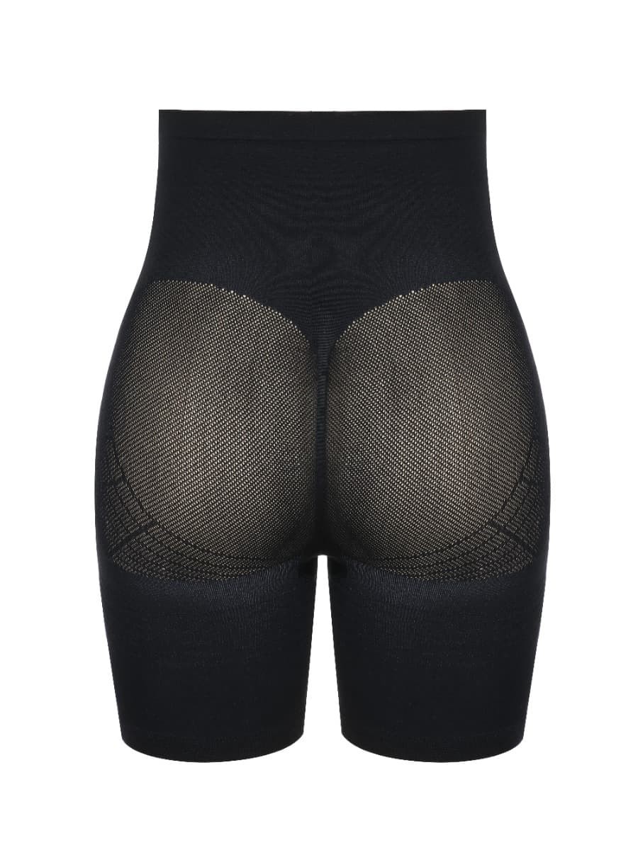 Wholesale Black High waisted Tummy Control Shorts Seamless Hourglass Figure