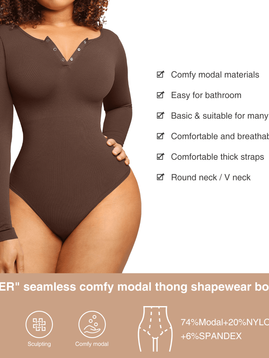 WHOLESALE LONG SLEEVE ONE PIECE SHAPEWEAR BODYSUIT