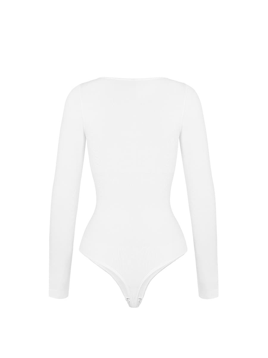 WHOLESALE SLIMMING LONG SLEEVE V NECK SHAPEWEAR BODYSUIT