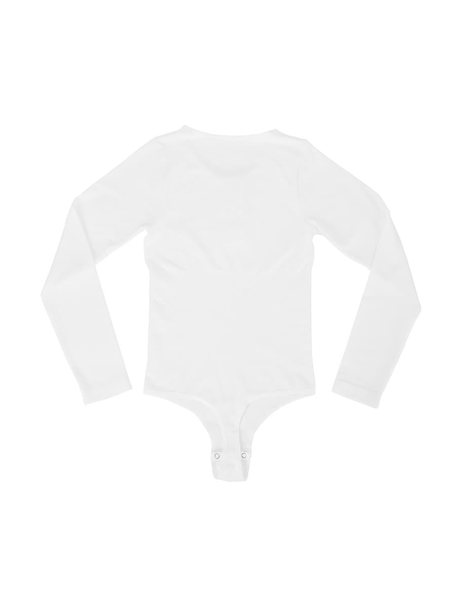 WHOLESALE SLIMMING LONG SLEEVE V NECK SHAPEWEAR BODYSUIT