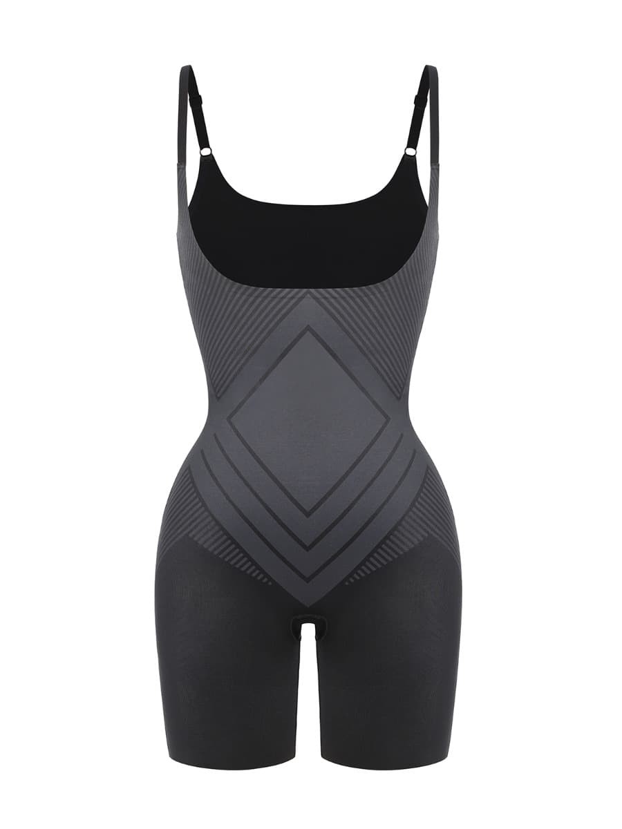 Wholesale Liquid Spandex Open-Bust Mid-Thigh Shaping Boyshort Shapewear