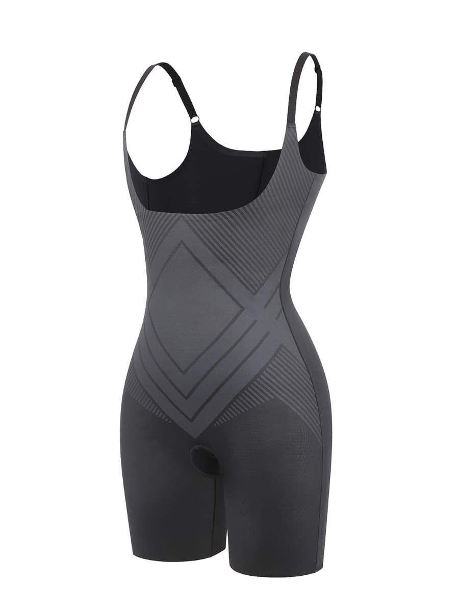 Wholesale Liquid Spandex Open-Bust Mid-Thigh Shaping Boyshort Shapewear