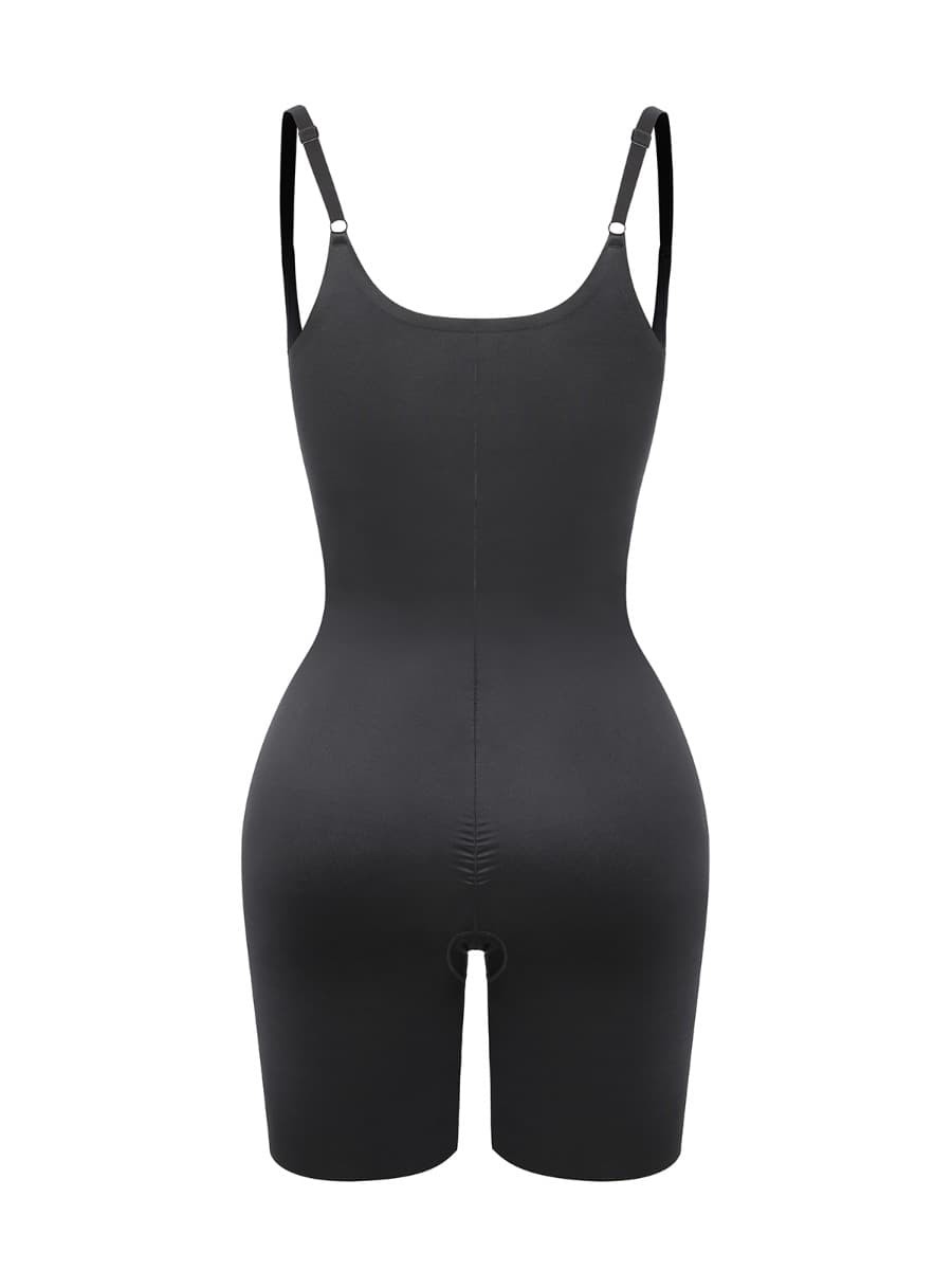 Wholesale Liquid Spandex Open-Bust Mid-Thigh Shaping Boyshort Shapewear