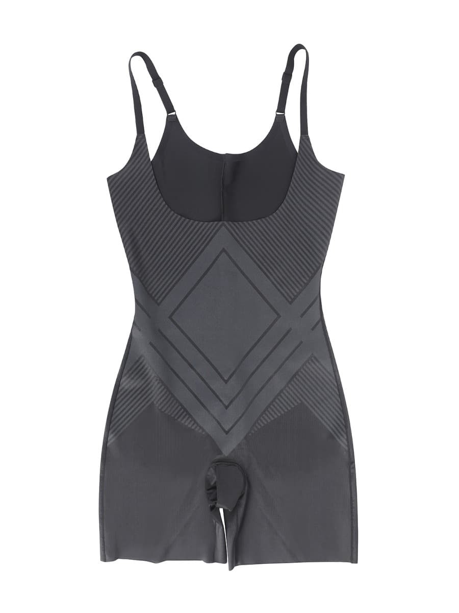 Wholesale Liquid Spandex Open-Bust Mid-Thigh Shaping Boyshort Shapewear