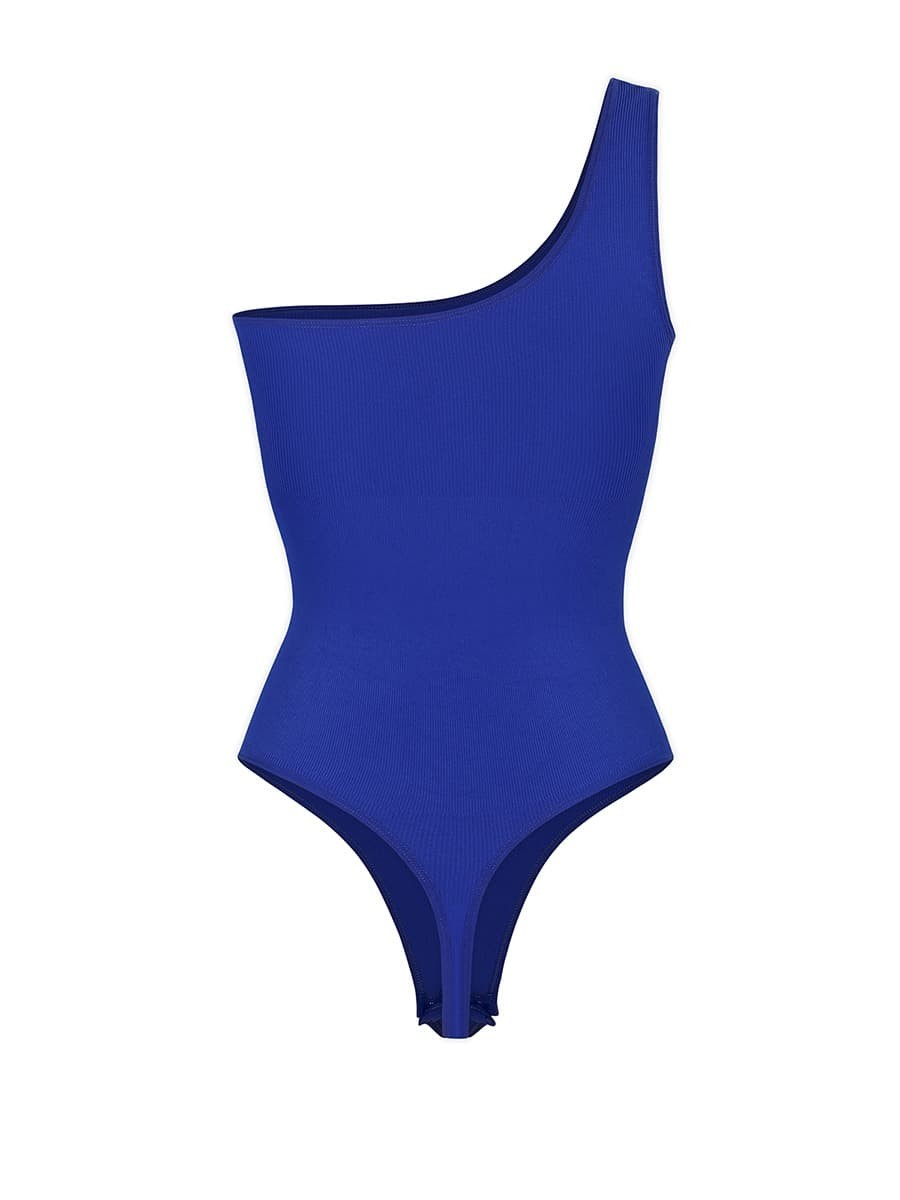 Wholesale Fashion One-Shoulder Waist Sculpting Tummy Control Seamless Body Bodysuit