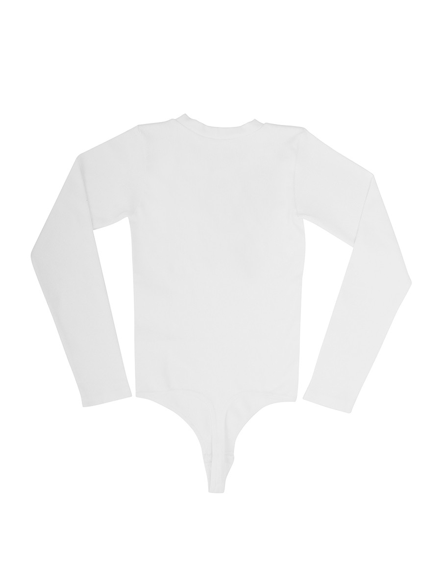 Seamless Long Sleeved V-neck Waist Shaping Tummy Control Bodysuit