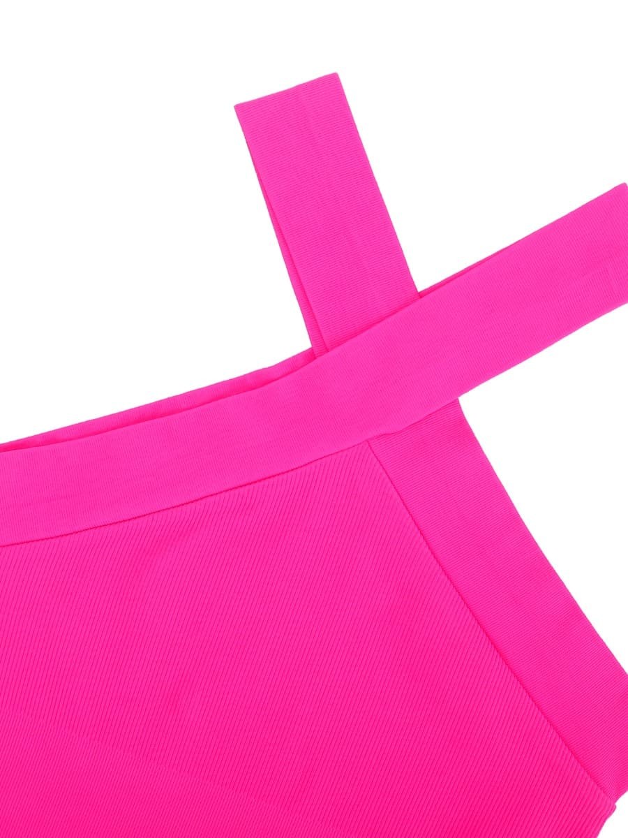 New Fashion Seamless Crossover Halter Thong Bodysuit