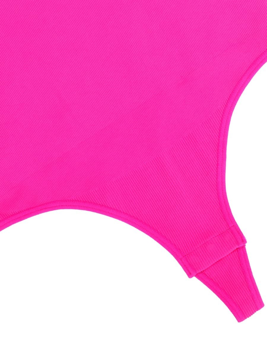 New Fashion Seamless Crossover Halter Thong Bodysuit