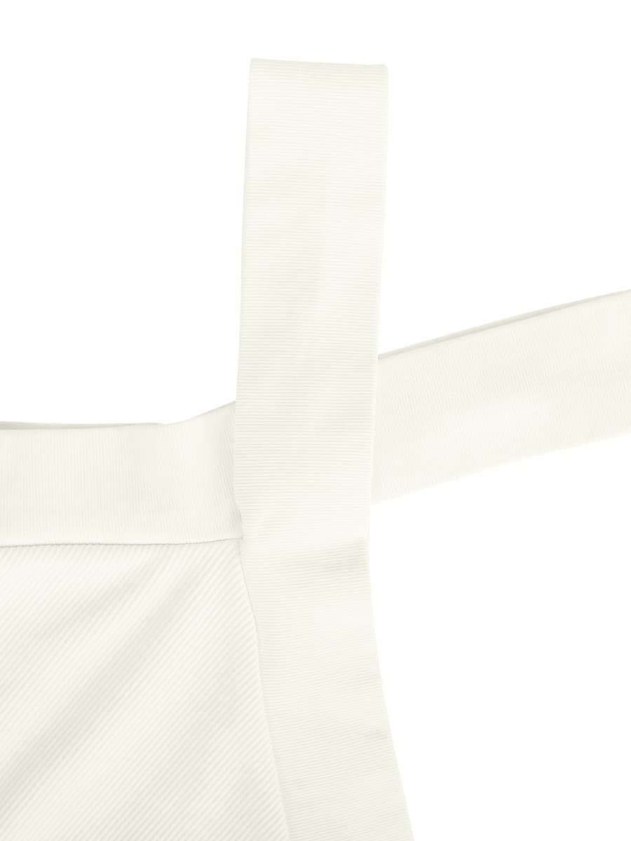 Crossover Halter Seamless Thong Bodysuit