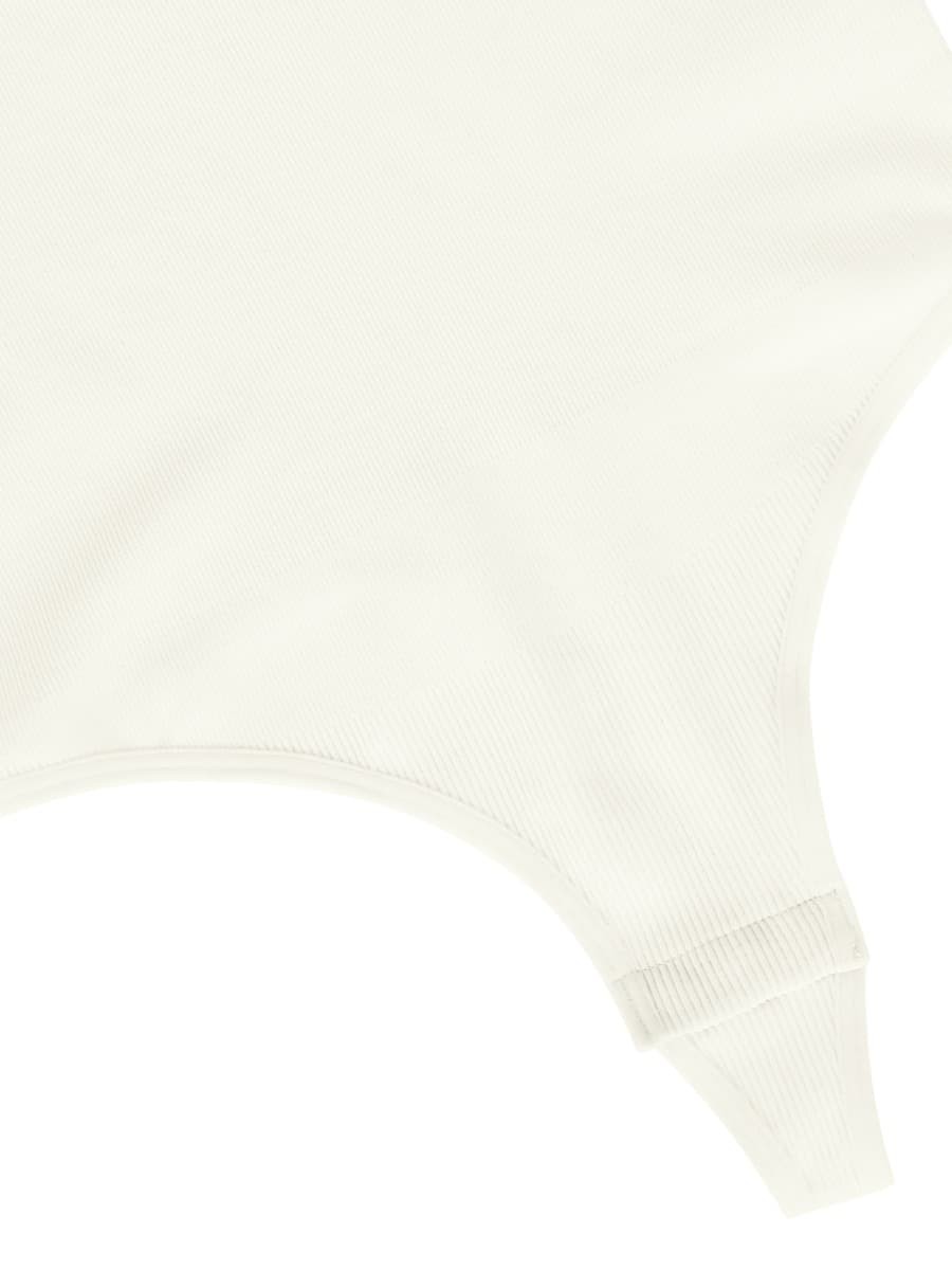 Crossover Halter Seamless Thong Bodysuit