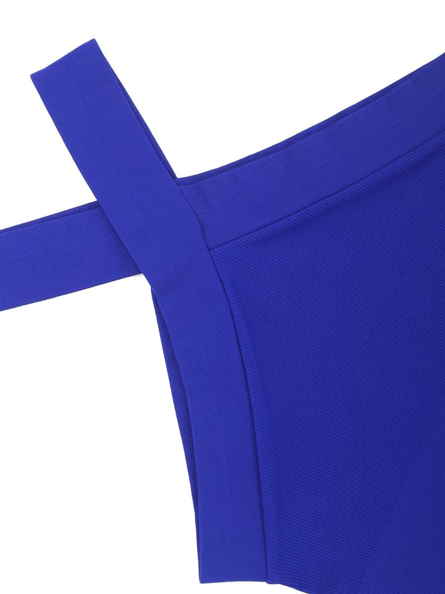 New Seamless Crossover Halter Thong Bodysuit for Women