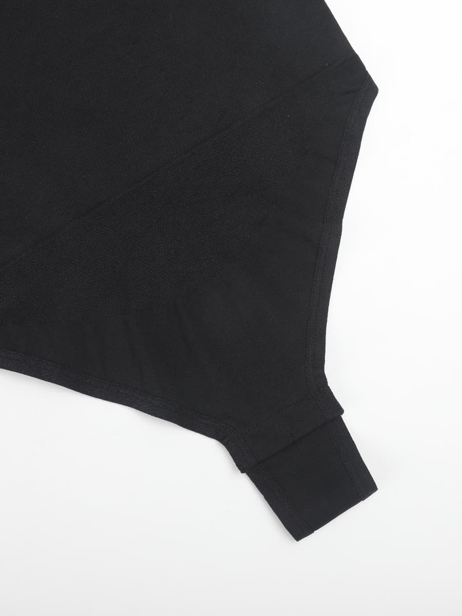 Fashion One-shoulder Cut Out Waist Compression Shapewear Bodysuit