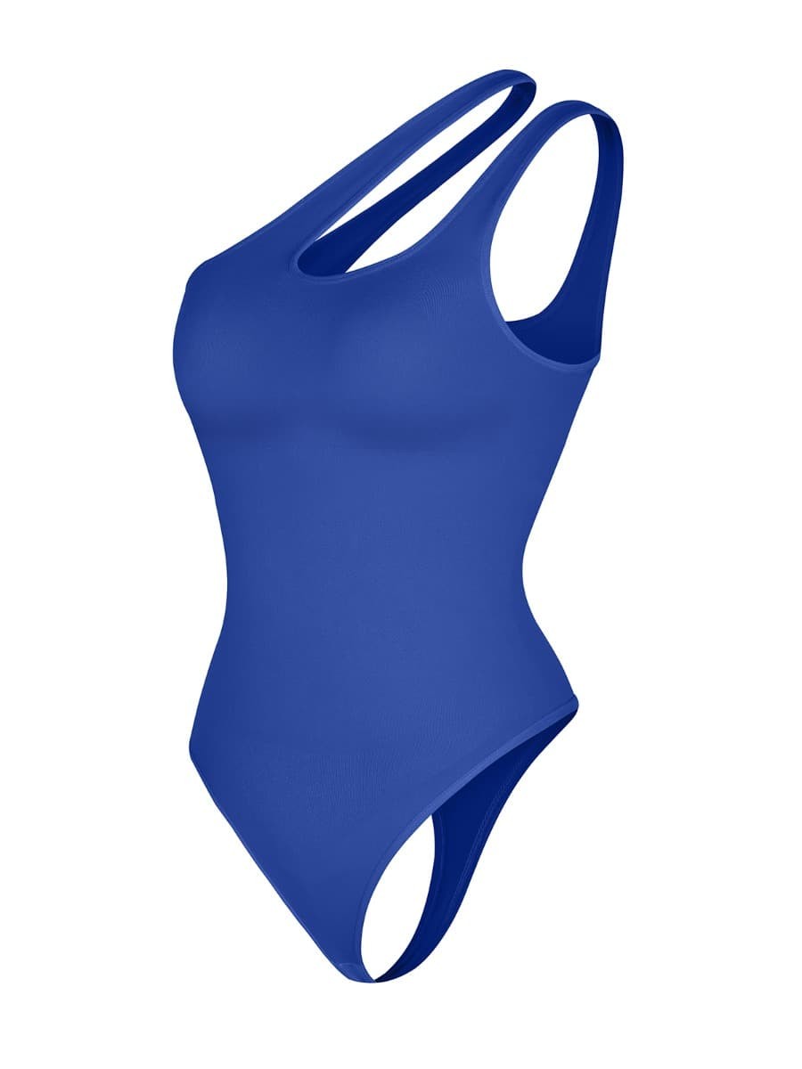Seamless One-shoulder Cut Out Shapewear Bodysuit
