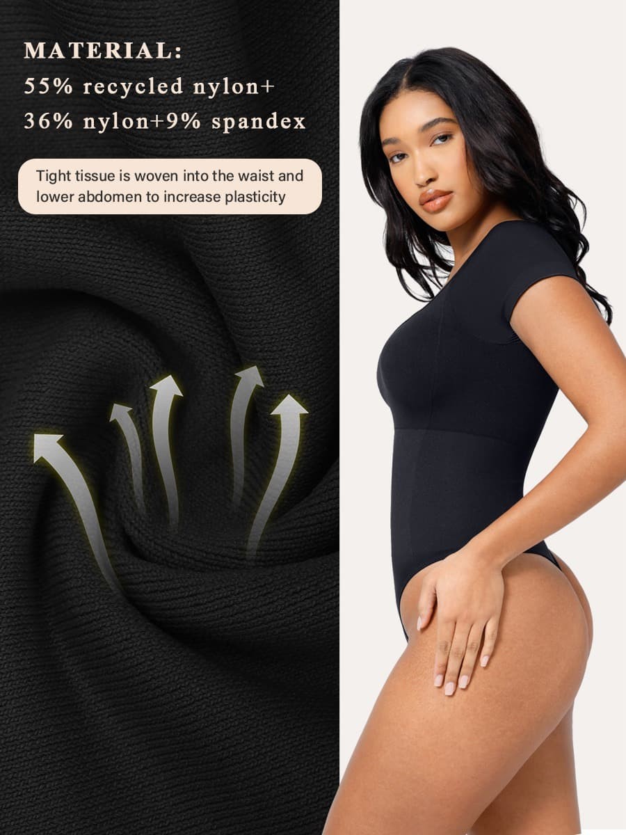 🌿Eco-friendly High Elastic Knit Seamless Shapewear Bodysuit