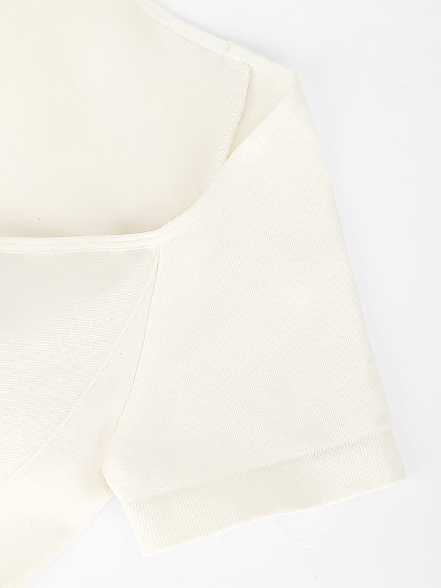 Eco-friendly Square Collar High Elastic Knit Seamless Shapewear Bodysuit
