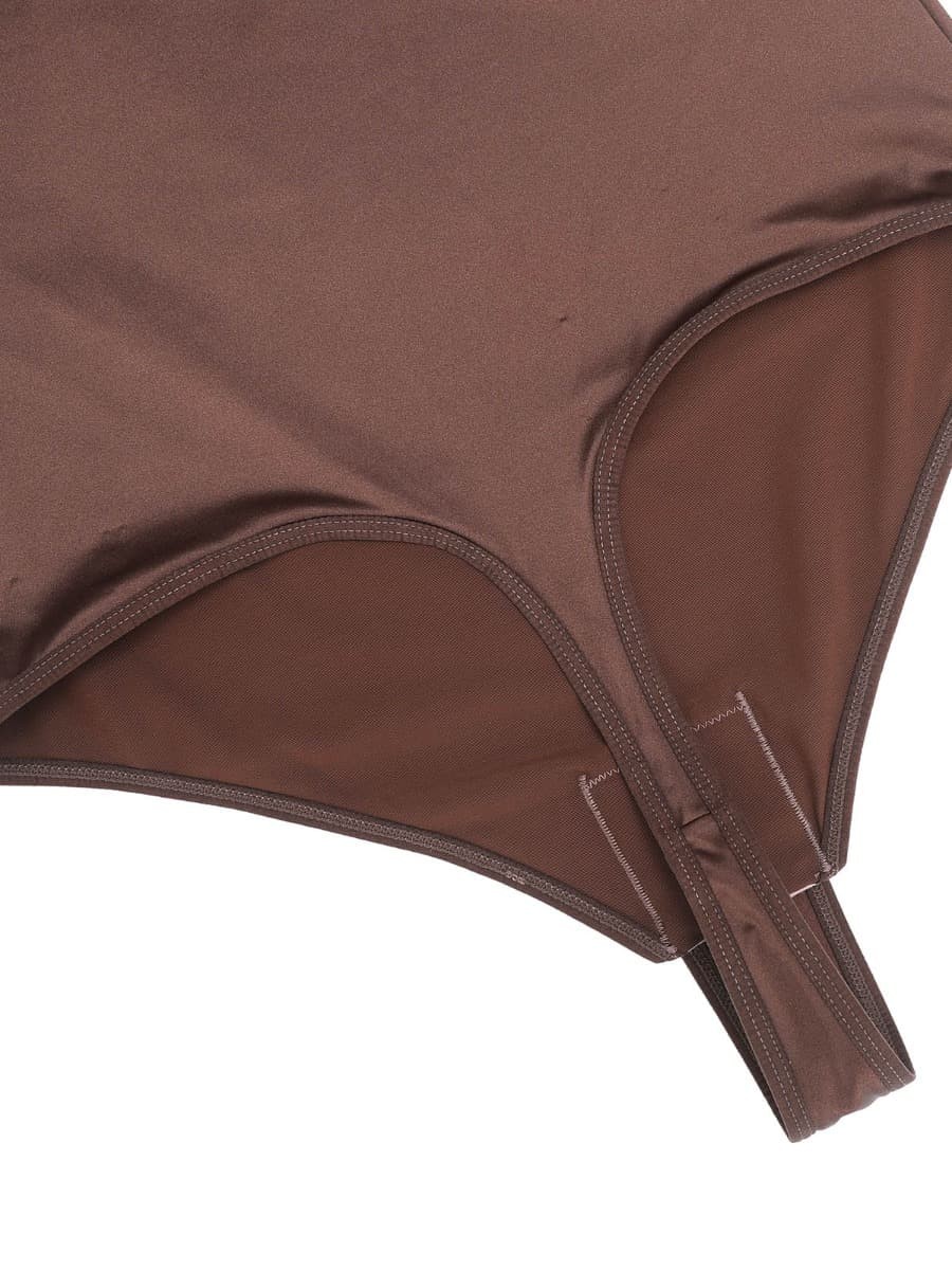 wholesale new design brown color shapewear bodysuit for women tummy trimmer control