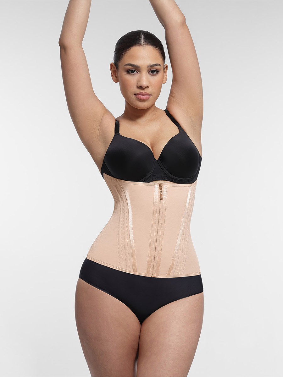 Hourglass Figure Shaping Waist Trainer with 15 Built-in Steel Bone