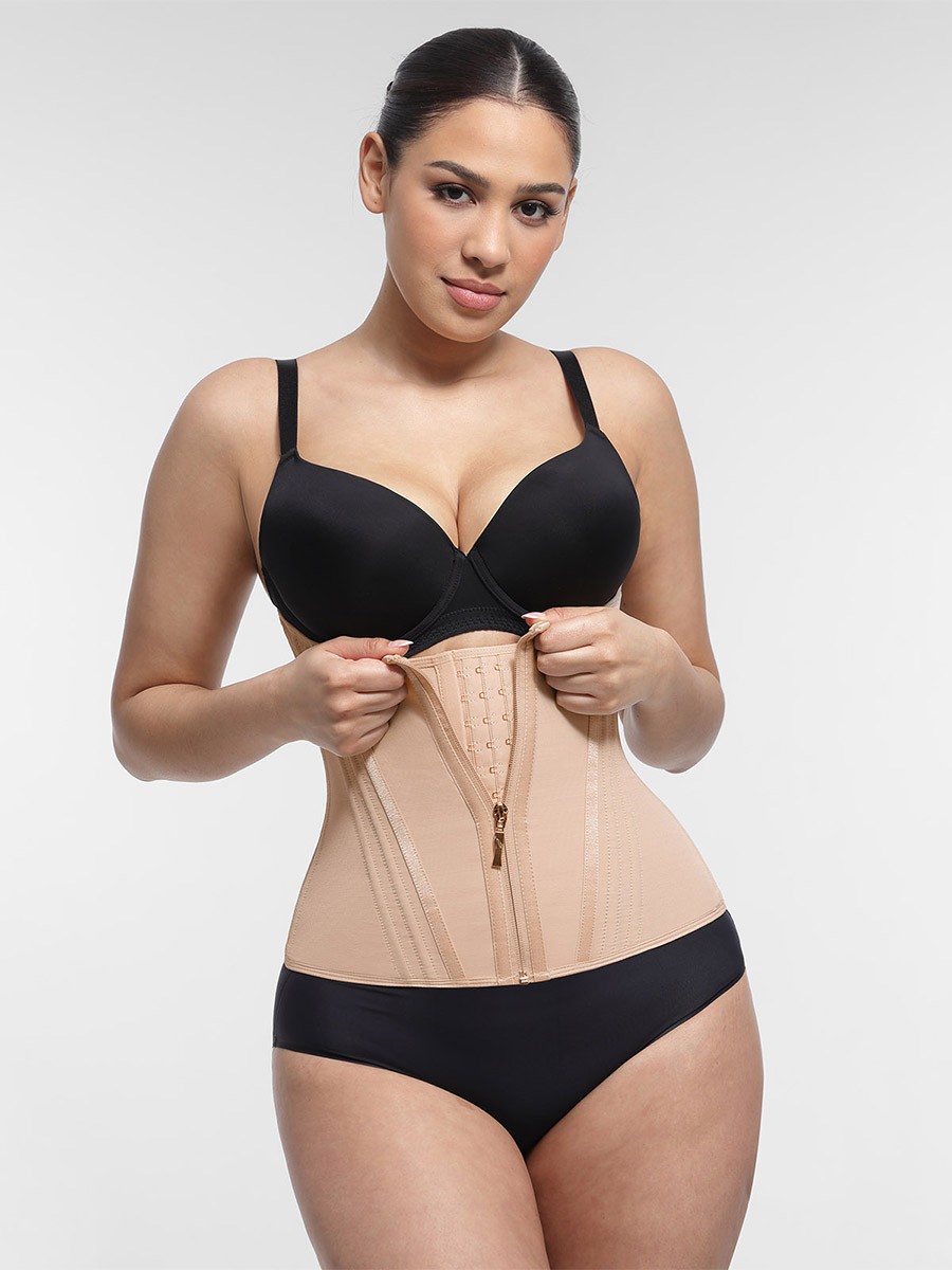 Hourglass Figure Shaping Waist Trainer with 15 Built-in Steel Bone