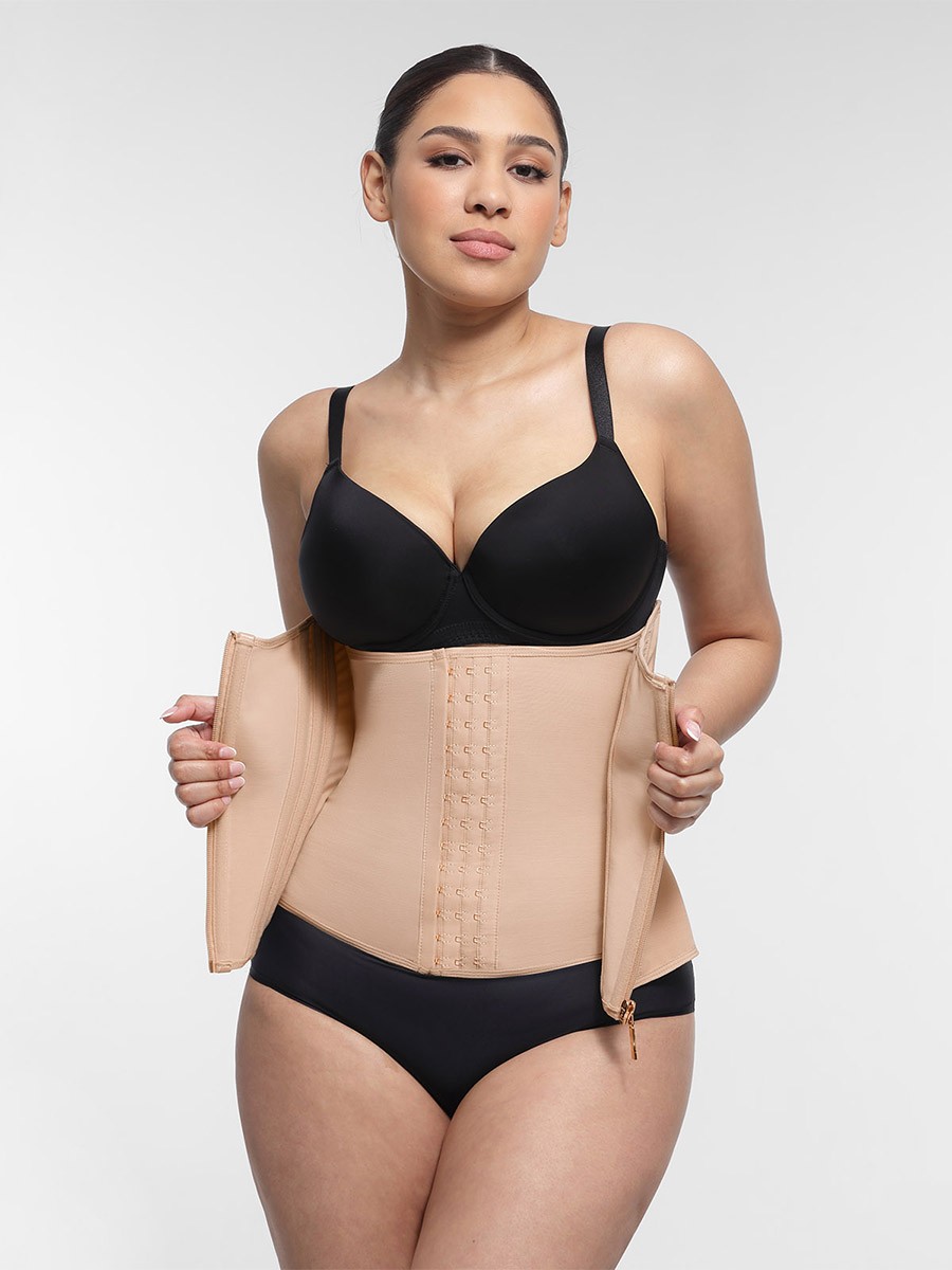 Hourglass Figure Shaping Waist Trainer with 15 Built-in Steel Bone
