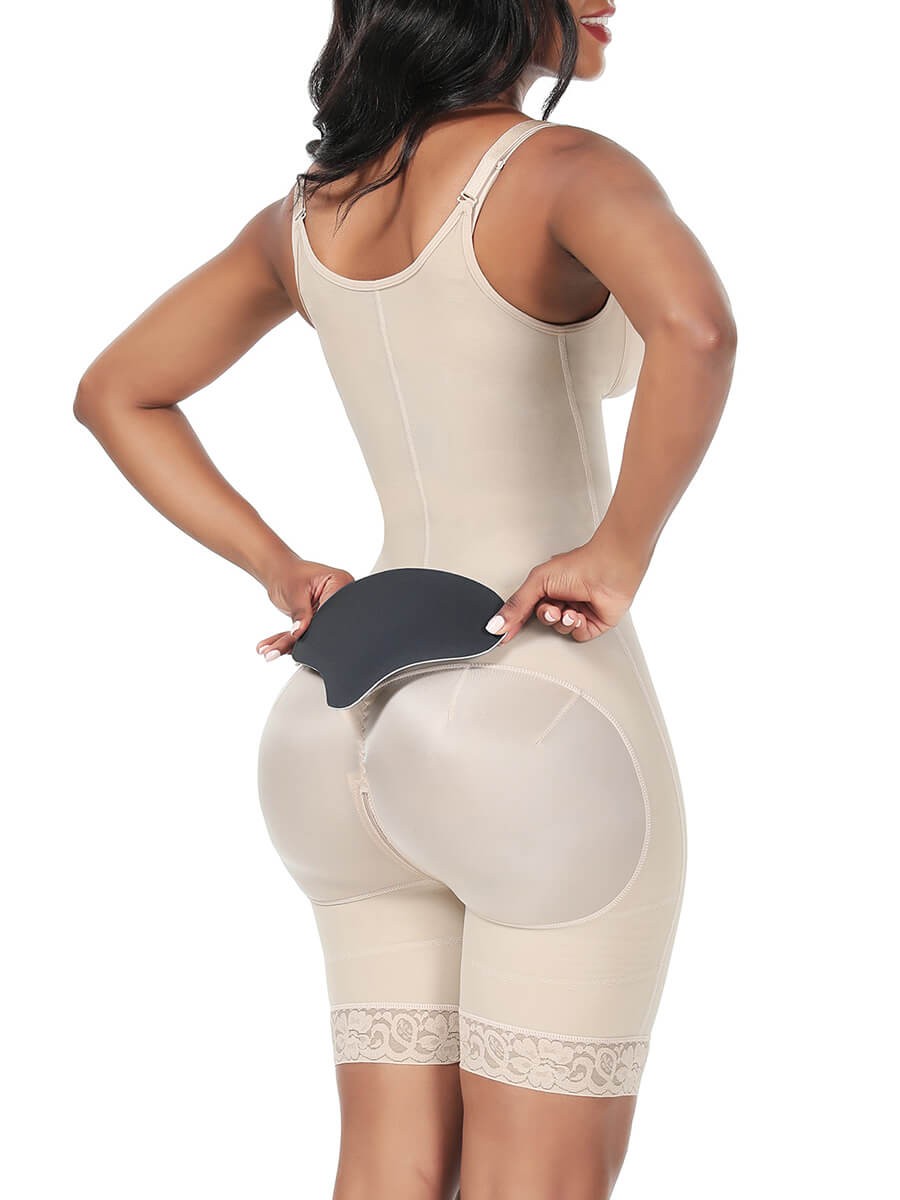 Gray Woman Postoperative Recovery Compression Board Breathable Waist Trainer