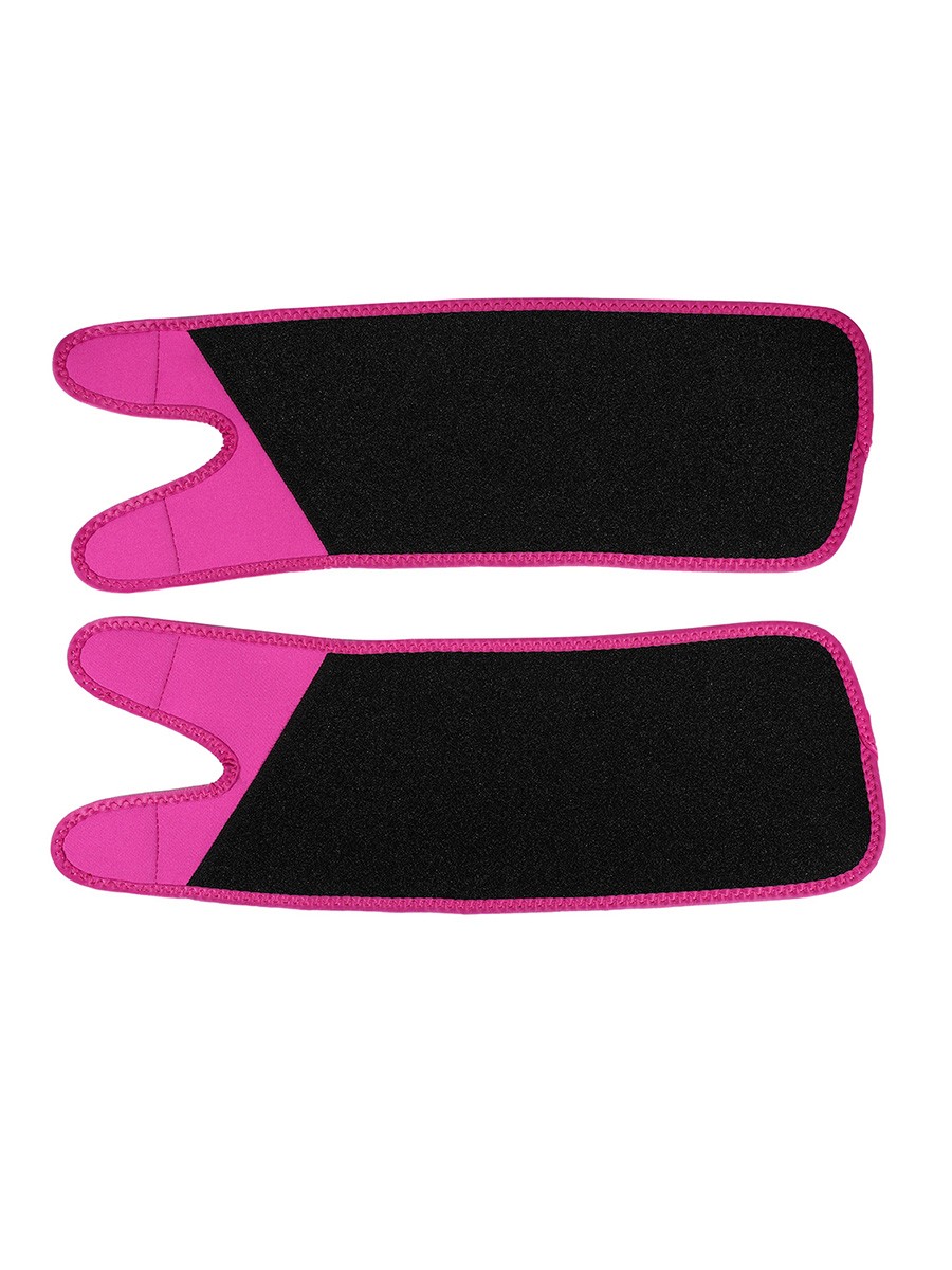 Rose Red Neoprene 2 Pieces Arm Shapers Patchwork For Workout
