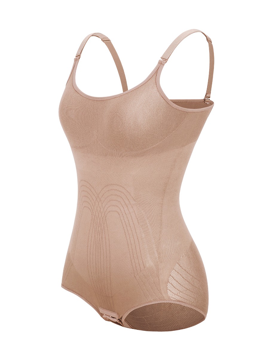 Slimming Tummy Nude Big Size Body Shaper Adjustabe Straps
