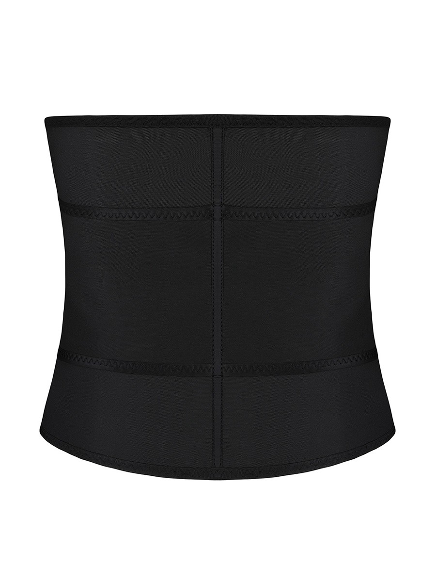 Black Big Size Latex Waist Trainer 7 Steel Bones Fitness