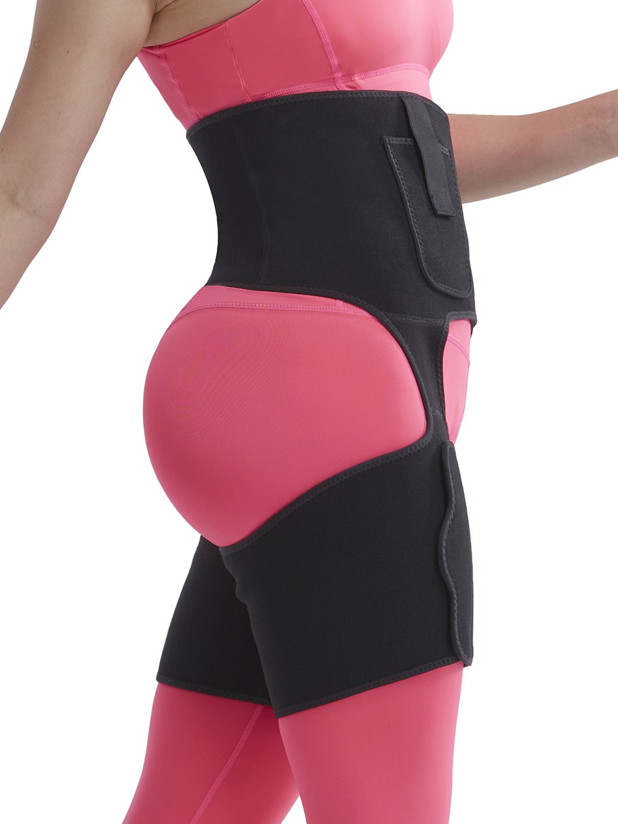 Charming Black Neoprene Thigh Shaper Adjustable Sticker Figure Slimmer
