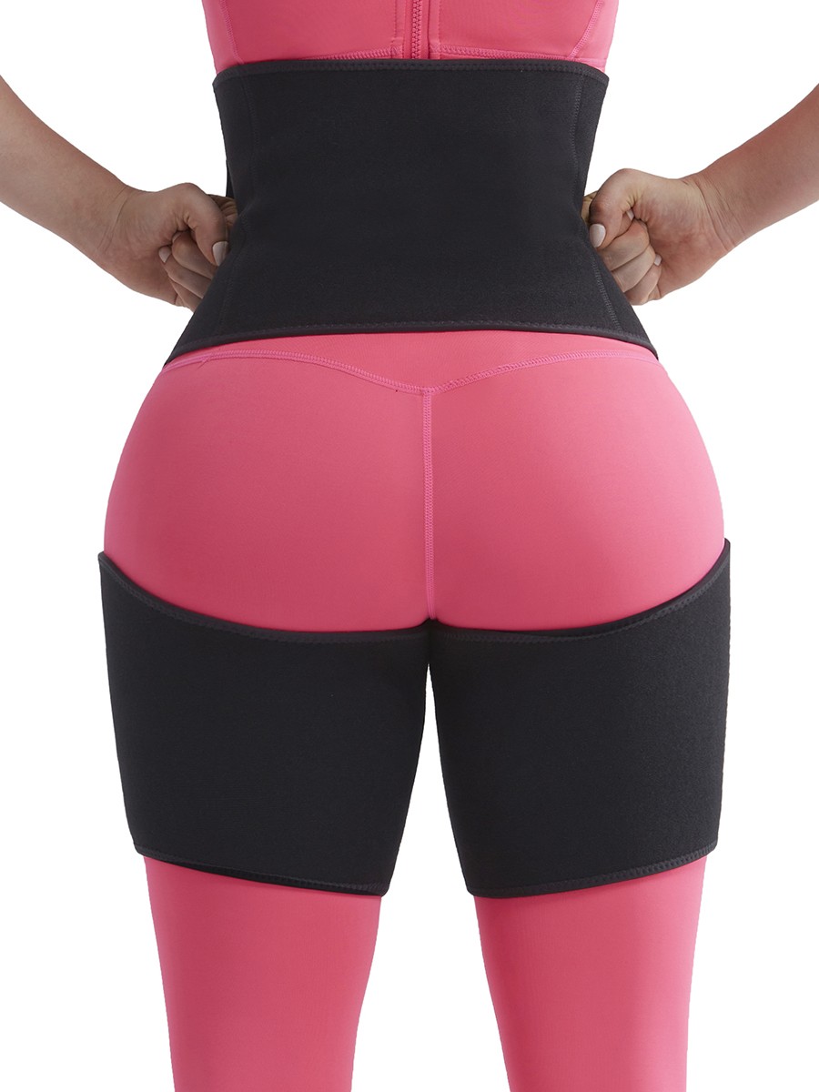 Charming Black Neoprene Thigh Shaper Adjustable Sticker Figure Slimmer