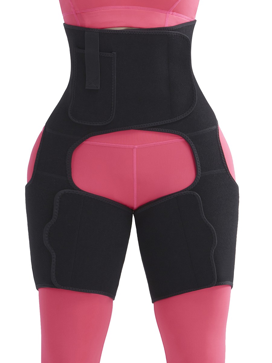 Charming Black Neoprene Thigh Shaper Adjustable Sticker Figure Slimmer