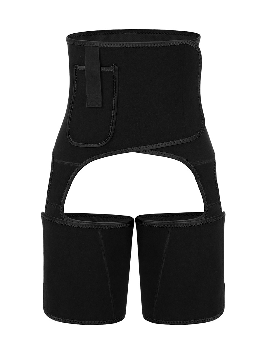 Charming Black Neoprene Thigh Shaper Adjustable Sticker Figure Slimmer