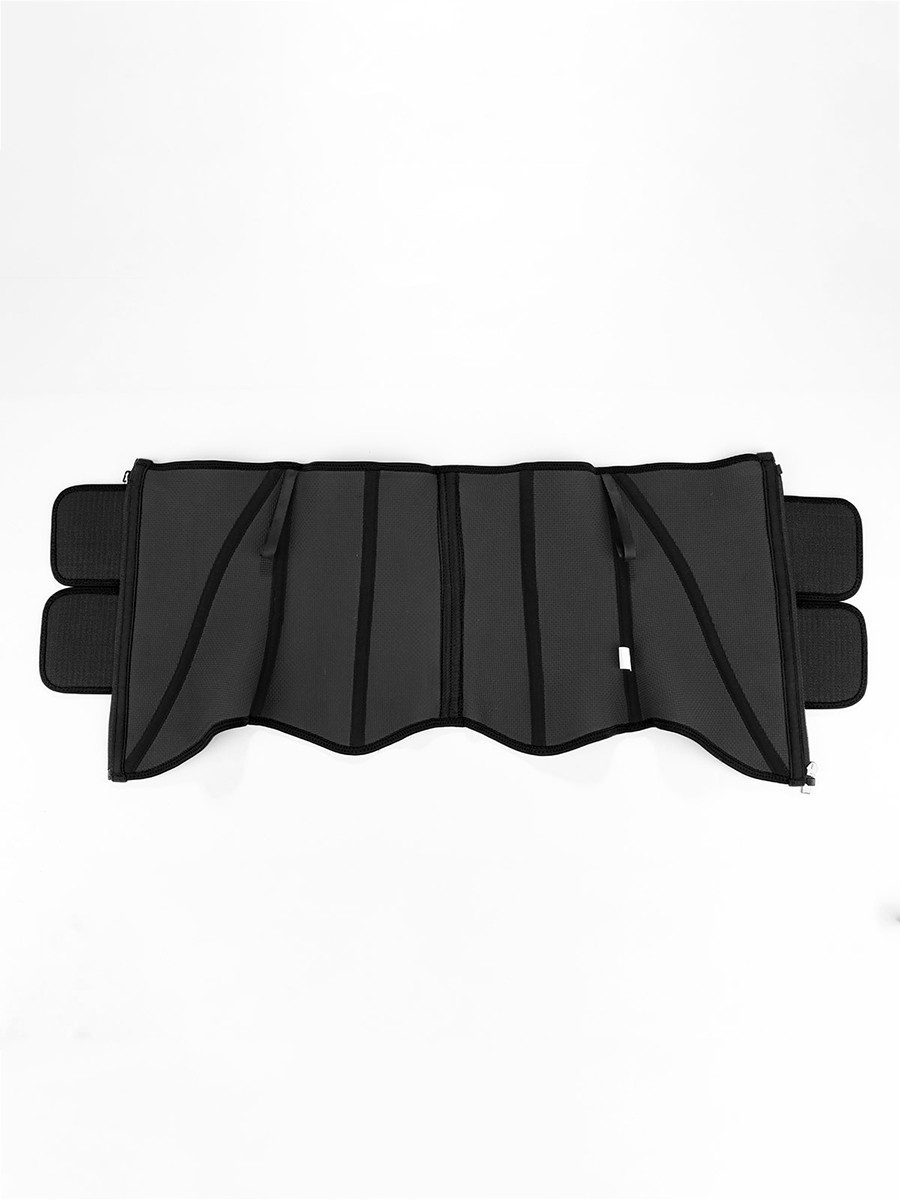 Black Neoprene Double Belts Waist Trainer High-Compression