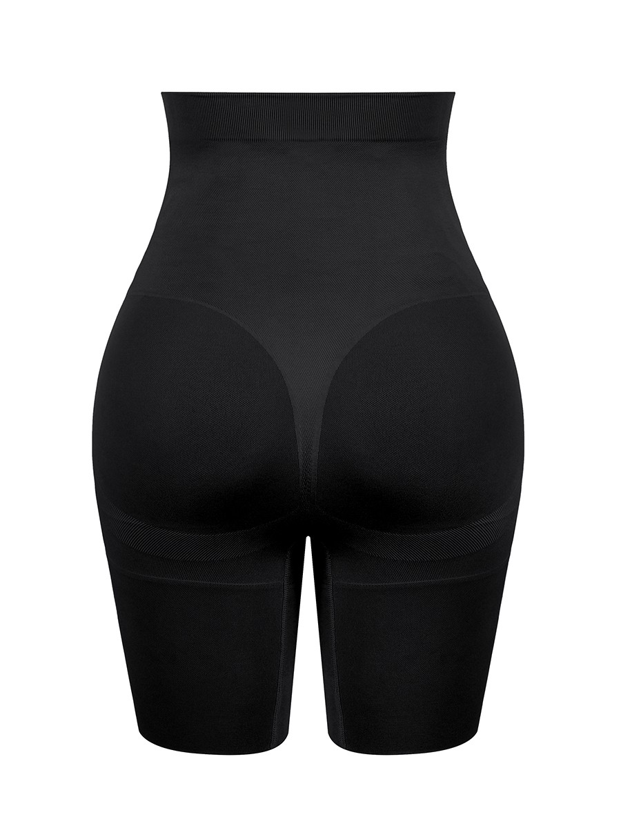 Ultra Chic Black Seamless Solid Color Maternity Panty Curve Smoothing