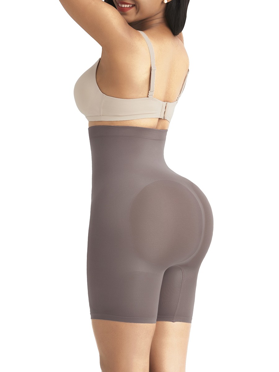 Purple Shapewear Panty Seamless With Buckle Large Size Hourglass