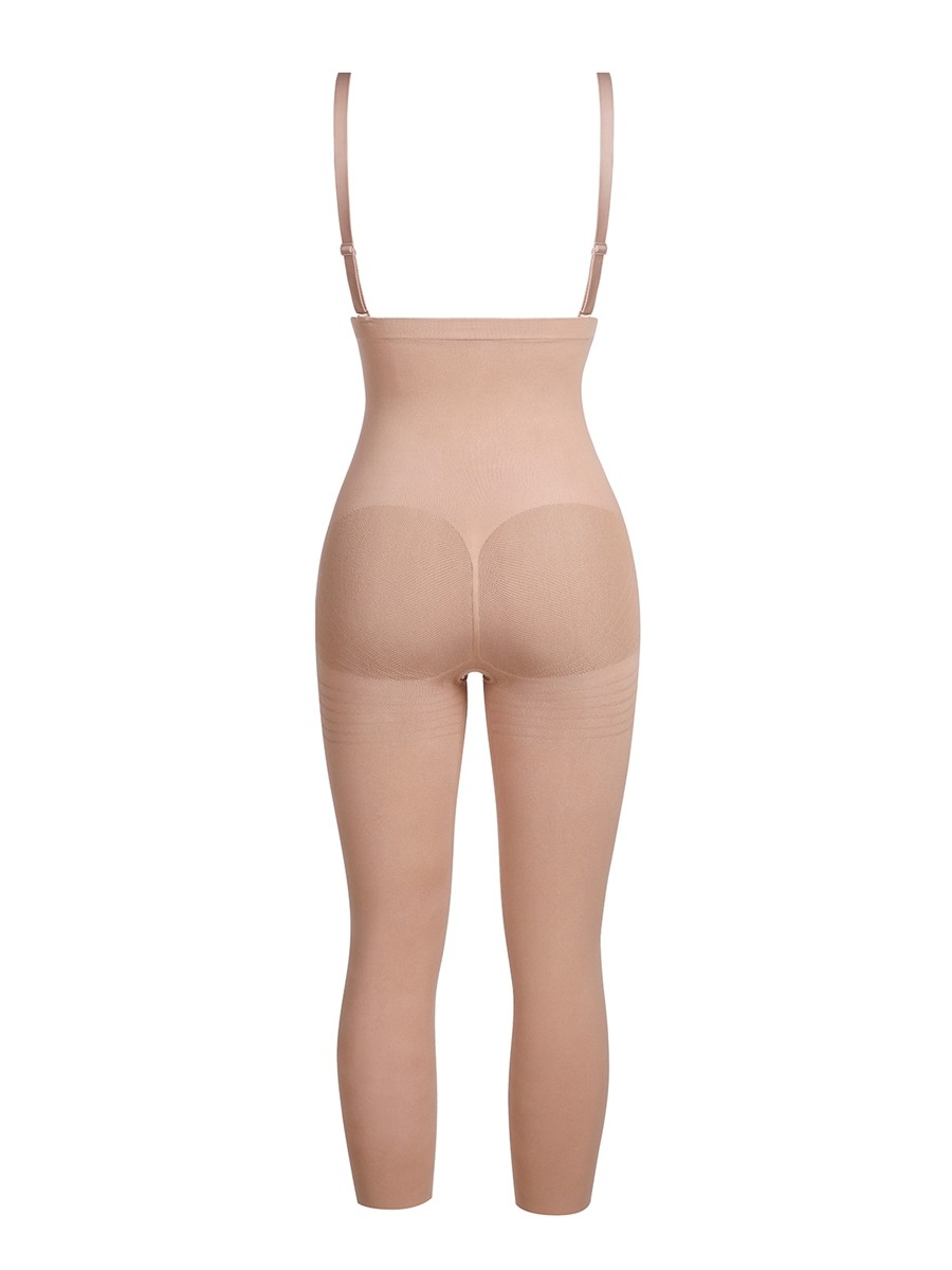 Nude Seamless Adjustable Straps Full Body Shaper Figure Slimmer