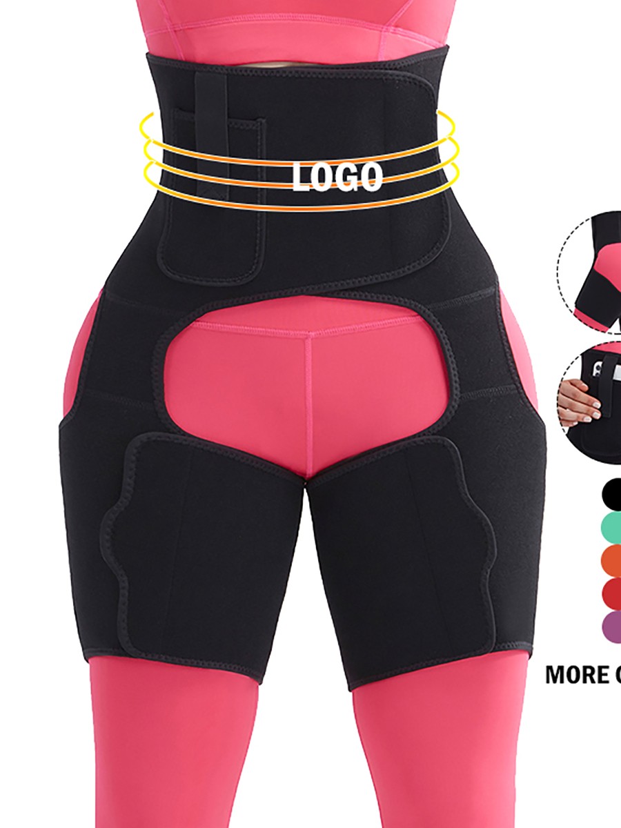 Charming Black Neoprene Thigh Shaper Adjustable Sticker Figure Slimmer