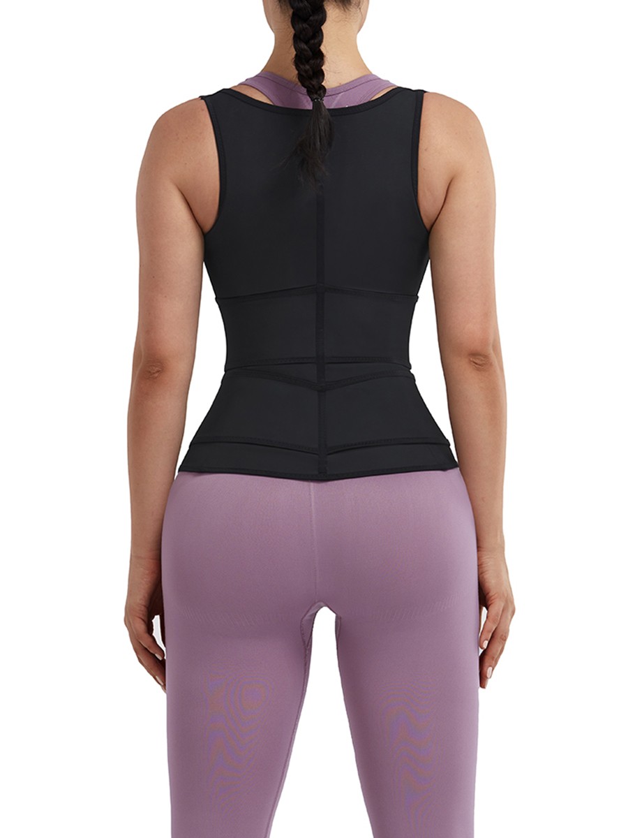 Black 9 Steel Bones Adjustable Strap Loss Weight Tank Shaper