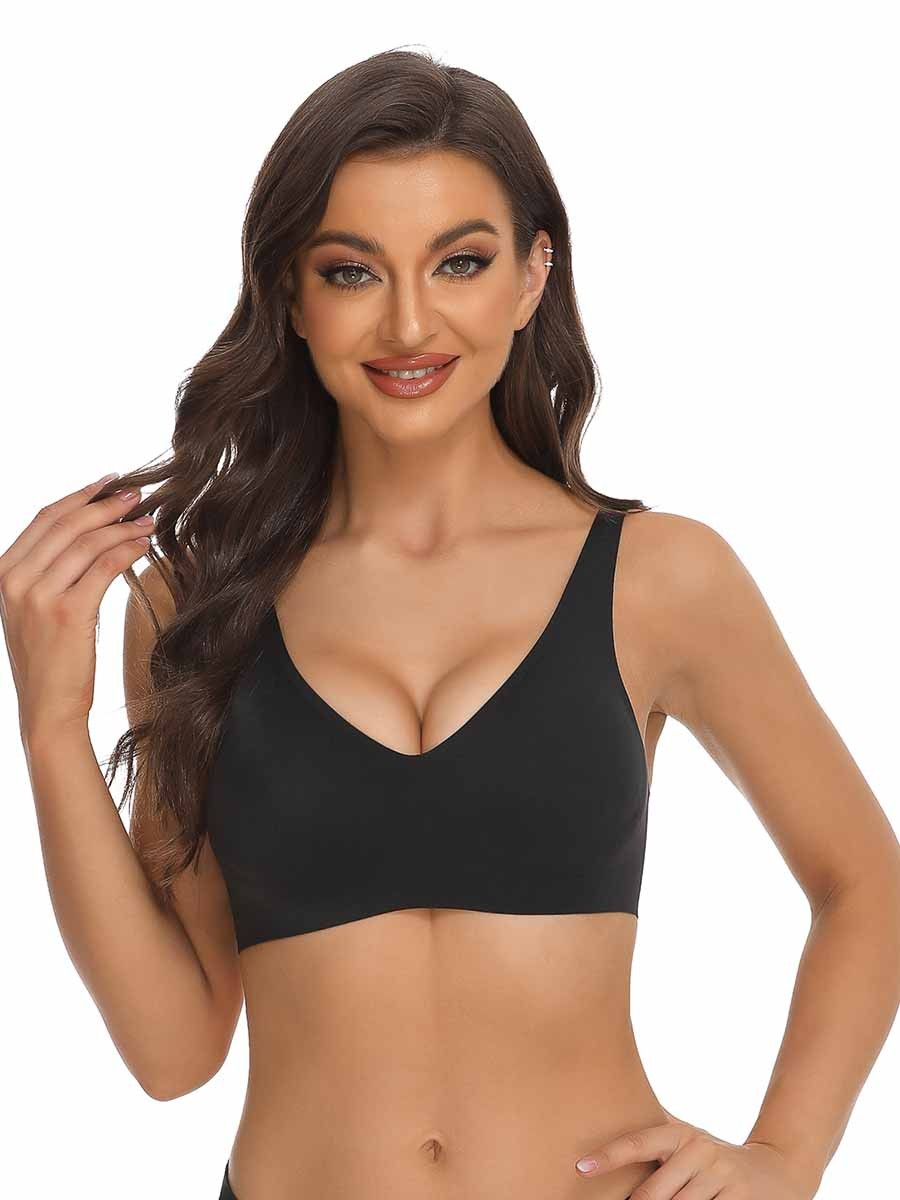 Black Fantastic Slimming Style Seamless Bra Smoothing Wholesale Cheap