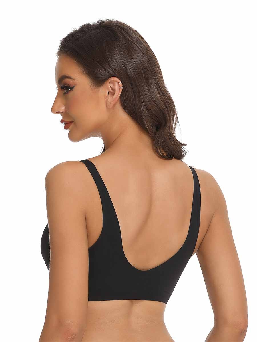 Black Fantastic Slimming Style Seamless Bra Smoothing Wholesale Cheap
