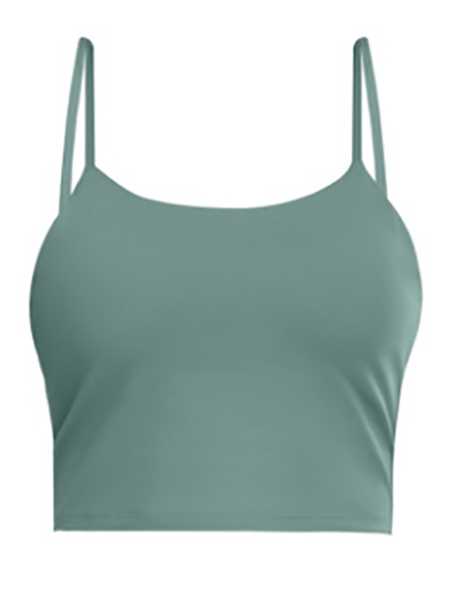 Light Green Wirefree Padded Yoga Bra For Women Runner