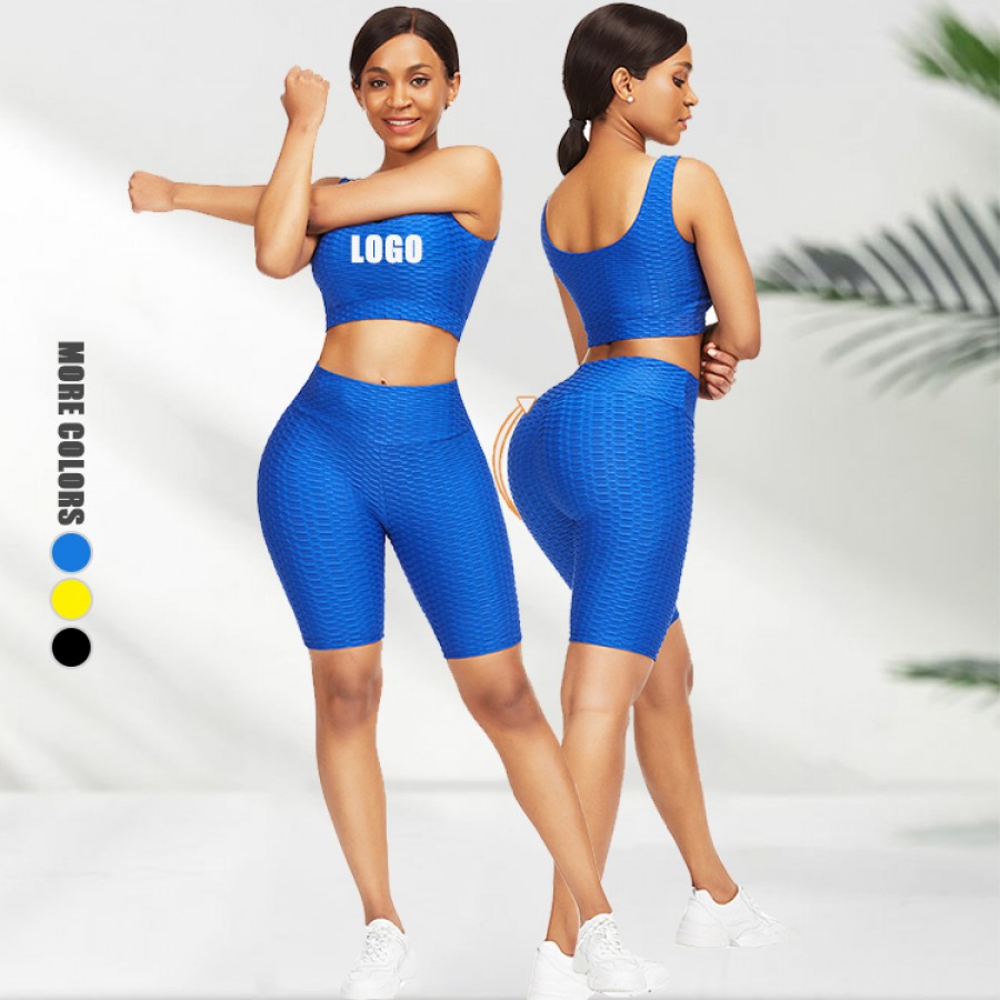Slim Fit Blue Sweat Suit With Pocket Wide Waistband Athletic Comfort