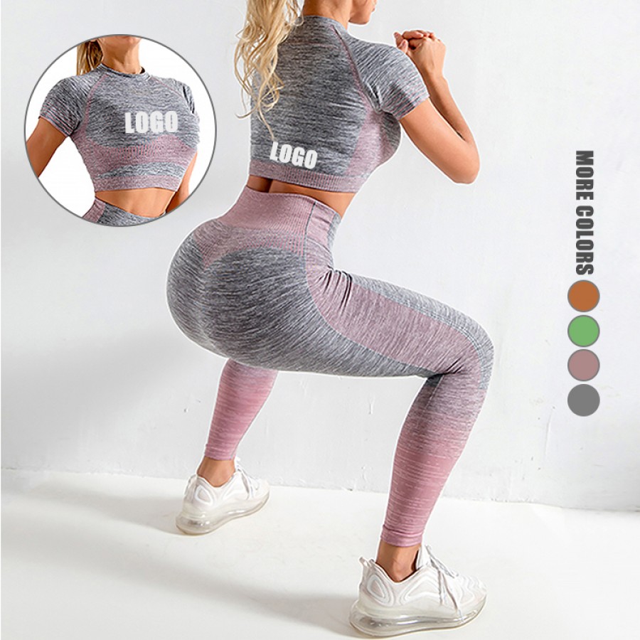 Ravishing Pink Round Collar Sweat Suit Contrast Color Feminine Charm