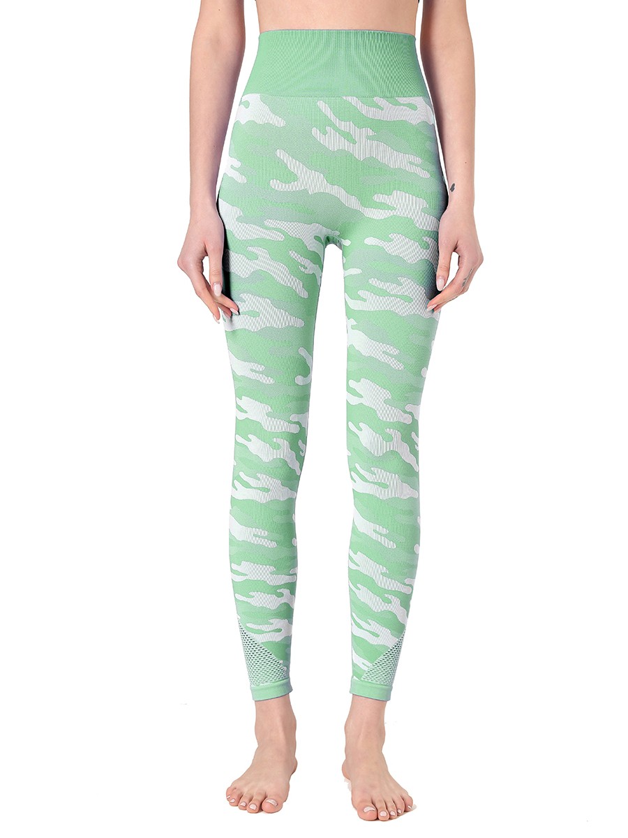 Fantasy Light Green Sweat Suit Removable Cups Wide Waistband Sports